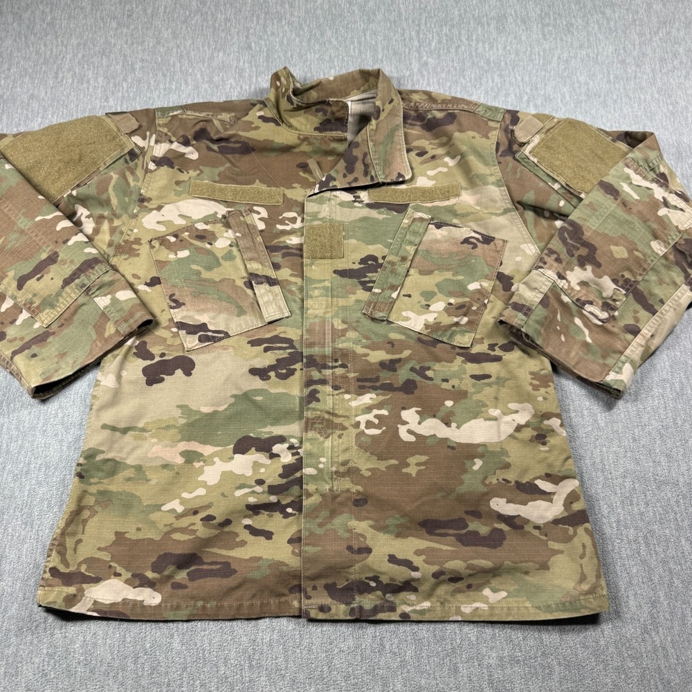 US Military Jacket Mens Medium Regular Camouflage OCP ACU Combat Uniform Ripstop